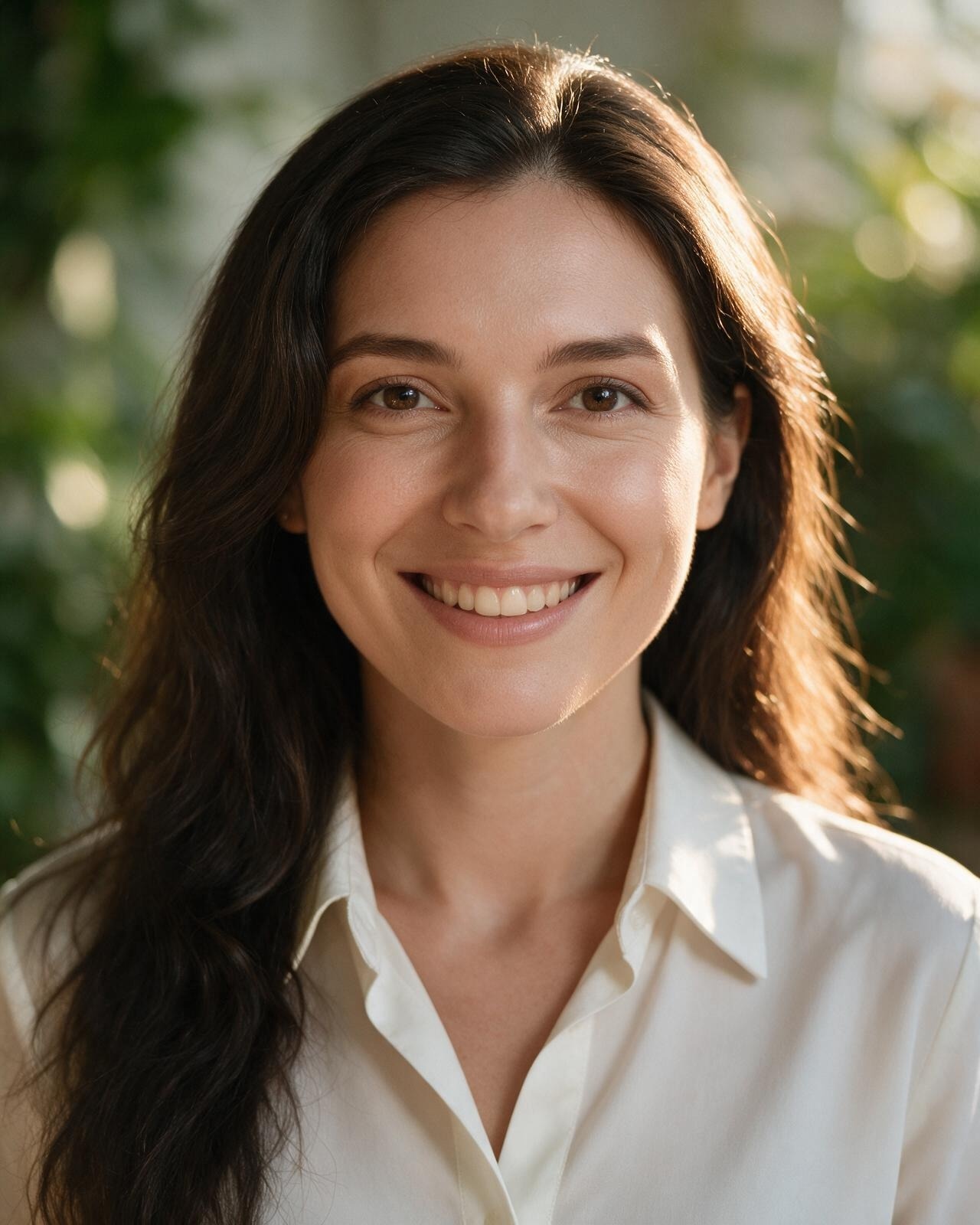 Laughing headshot example